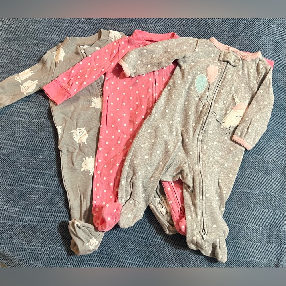 Bundle of 3 Carter’s Sleep and Plays